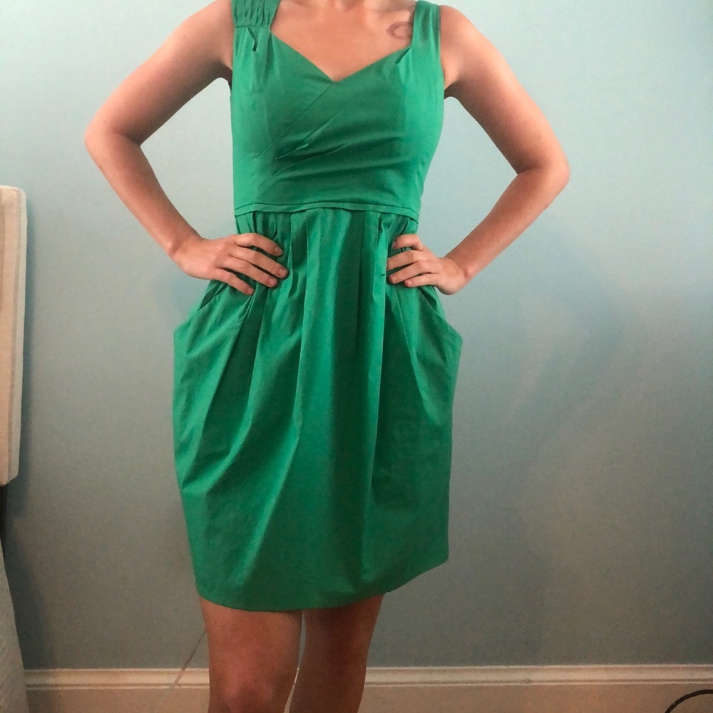 Nanette Lepore Green Dress with Pockets